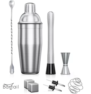 kit de coctelería básico de 10 piezas