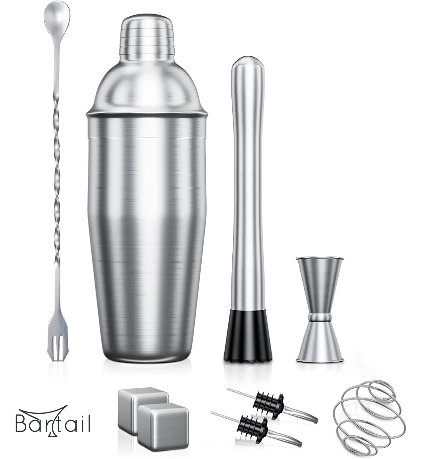 kit de coctelería básico de 10 piezas
