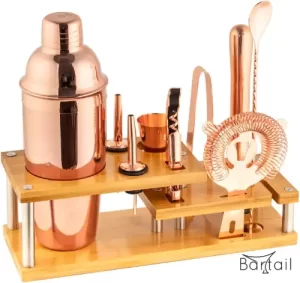 kit de coctelería rosado